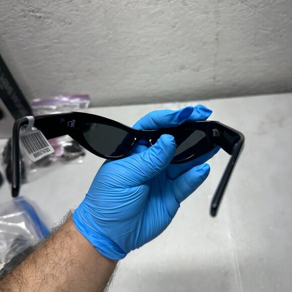 Dolce & Gabbana DG 4450 501/87 Black Plastic Sunglasses Dark Grey Solid Color - Picture 4 of 4